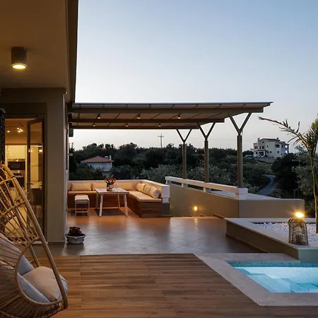 Rizes Villa, Jacuzzi & Pool Amid Olive Trees Agia Triada