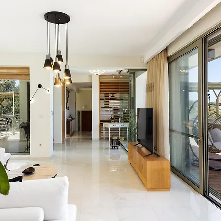 Rizes Villa, Jacuzzi & Pool Amid Olive Trees 别墅 Agia Triada