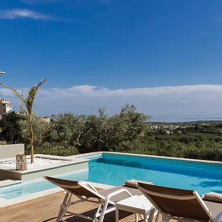 Rizes Villa, Jacuzzi & Pool Amid Olive Trees 别墅 Agia Triada